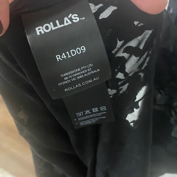 ROLLA’S ELIZA BLACK BURNOUT MAXI DRESS SZ 14/XL NEW WITH TAGS - Picture 14 of 16